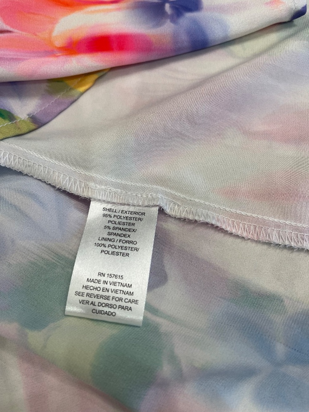 NICOLE MILLER Watercolor Flowy Floral Maxi Dress Summer Beach Vacation Cover Up - Picture 6 of 7